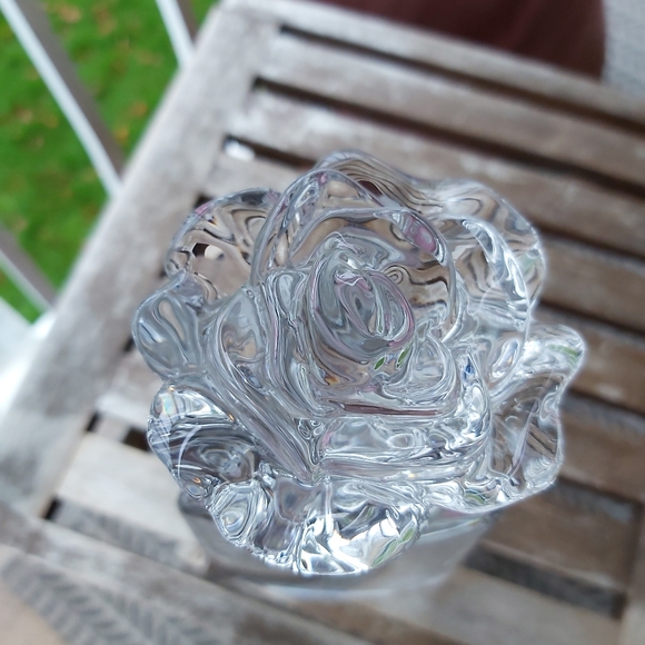 Crystal Bohemia Rose Decanter rare - Picture 4 of 4